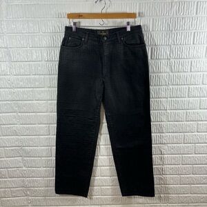 Vintage Fendi Monogram Coated Black Zucca Pants Jeans 34